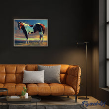 Charger l'image dans la galerie, peinture par numéros | Cheval Blanc et marron | animaux, chevaux, complexe | FiguredArt