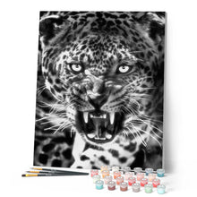 Charger l'image dans la galerie, peinture par numéros | Regard inquiétant | animaux, complexe, léopards | FiguredArt