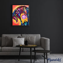 Charger l'image dans la galerie, peinture par numéros | Chien et étoiles | animaux, chiens, complexe, Pop Art | FiguredArt