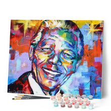 Charger l'image dans la galerie, peinture par numéros | Nelson Mandela | complexe, Pop Art, portrait | FiguredArt