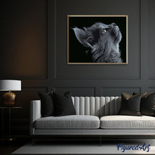 Charger l'image dans la galerie, peinture par numéros | Chat noir et gris | animaux, chats, complexe | FiguredArt