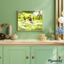 Charger l'image dans la galerie, peinture par numéros | Galop dans la Campagne | animaux, complexe, paysages | FiguredArt