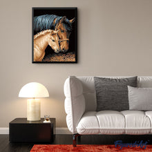 Charger l'image dans la galerie, peinture par numéros | Jument et son Petit | animaux, chevaux, facile, france | FiguredArt