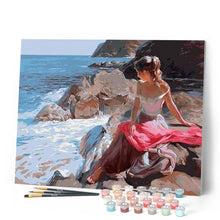 Charger l'image dans la galerie, peinture par numéros | Femme près de l’Eau | facile, paysages | FiguredArt