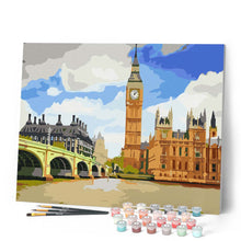 Charger l'image dans la galerie, peinture par numéros | Big Ben de loin | complexe, ville | FiguredArt