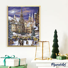 Charger l'image dans la galerie, peinture par numéros | Marché de Noël de Nuremberg | intermédiaire, Noël, ville | FiguredArt