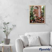 Charger l'image dans la galerie, peinture par numéros | Porche fleuri | fleurs, intermédiaire | FiguredArt