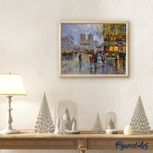 Charger l'image dans la galerie, peinture par numéros | Notre-Dame au siècle dernier | complexe, ville | FiguredArt