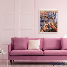 Charger l'image dans la galerie, peinture par numéros | Santé au dessus des Toits | intermédiaire, romantique, ville | FiguredArt