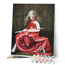 Charger l'image dans la galerie, peinture par numéros | Danseuse Petit Rat | animaux, complexe, danse, musique | FiguredArt