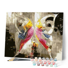 Charger l'image dans la galerie, peinture par numéros | Papillon Abstrait Coloré | animaux, danse, france, intermédiaire, papillons | FiguredArt