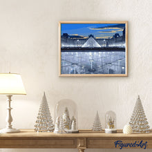 Charger l'image dans la galerie, peinture par numéros | La Pyramide du Louvre à Paris | intermédiaire, ville | FiguredArt