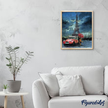 Charger l'image dans la galerie, peinture par numéros | Pluie près de la Tour Eiffel | complexe, ville | FiguredArt