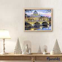 Charger l'image dans la galerie, peinture par numéros | Pont à Rome | intermédiaire, ville | FiguredArt