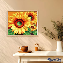 Charger l'image dans la galerie, peinture par numéros | Grands Tournesols | facile, fleurs | FiguredArt