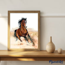 Charger l'image dans la galerie, peinture par numéros | Cheval en plein élan | animaux, chevaux, facile | FiguredArt