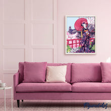 Charger l'image dans la galerie, peinture par numéros | Femme en Kimono au Japon | envies d’ailleurs, facile | FiguredArt