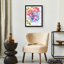 Charger l'image dans la galerie, peinture par numéros | Fleurs et Poisson entrelacés | animaux, fleurs, france, intermédiaire, poissons | FiguredArt