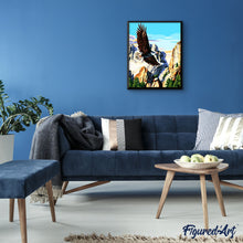 Charger l'image dans la galerie, peinture par numéros | Aigles de Montagne | aigles, animaux, facile, montagnes, oiseaux | FiguredArt