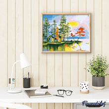 Charger l'image dans la galerie, peinture par numéros | Refuge au bord de l’Eau | facile, paysages | FiguredArt