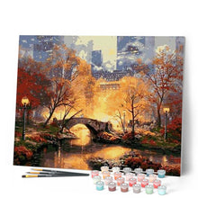 Charger l'image dans la galerie, peinture par numéros | Crépuscule à Manhattan | complexe, paysages | FiguredArt