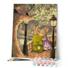 Charger l'image dans la galerie, peinture par numéros | Lapins amoureux | animaux, arbres, facile | FiguredArt