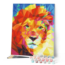 Charger l'image dans la galerie, peinture par numéros | Grand Lion coloré | animaux, facile, france, lions | FiguredArt