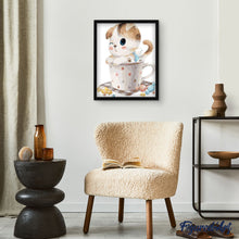 Charger l'image dans la galerie, peinture par numéros | Chaton et Tasse à Thé | animaux, chats, cuisine, facile | FiguredArt