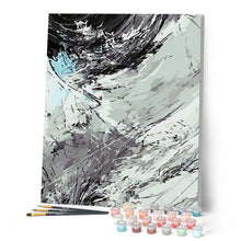 Charger l'image dans la galerie, peinture par numéros | Abstrait en Noir et Blanc | abstrait, intermédiaire | FiguredArt