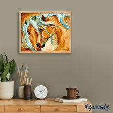 Charger l'image dans la galerie, peinture par numéros | Regards de Chevaux | animaux, chevaux, intermédiaire | FiguredArt