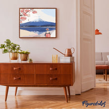 Charger l'image dans la galerie, peinture par numéros | En regardant le Mont Fuji | facile, fleurs, paysages | FiguredArt