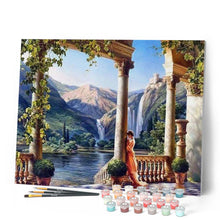 Charger l'image dans la galerie, peinture par numéros | Une Déesse au bord de l’eau | complexe, france, paysages | FiguredArt