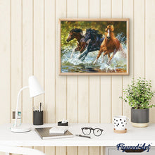 Charger l'image dans la galerie, peinture par numéros | Chevaux de Camargue | animaux, chevaux, france, intermédiaire | FiguredArt