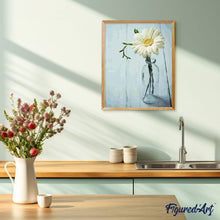Charger l'image dans la galerie, peinture par numéros | Pâquerette blanche | fleurs, intermédiaire | FiguredArt