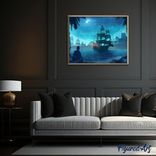 Charger l'image dans la galerie, peinture par numéros | Bateau près de l’Ile | bateaux, complexe, paysages | FiguredArt