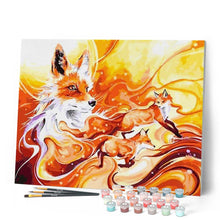 Charger l'image dans la galerie, peinture par numéros | Trois Renards | animaux, intermédiaire, renards | FiguredArt