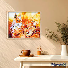 Charger l'image dans la galerie, peinture par numéros | Trois Renards | animaux, intermédiaire, renards | FiguredArt