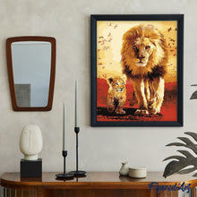 Charger l'image dans la galerie, peinture par numéros | Lion et son Petit | animaux, facile, france, lions | FiguredArt