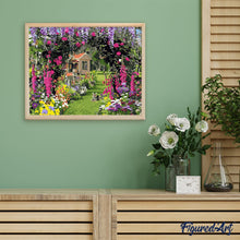 Charger l'image dans la galerie, peinture par numéros | Jardin fleuri coloré | fleurs paysages nouveautés complexe | FiguredArt