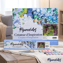 Charger l'image dans la galerie, peinture par numéros | Jardin fleuri coloré | fleurs paysages nouveautés complexe | FiguredArt