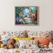 Charger l'image dans la galerie, peinture par numéros | Allée d'un jardin fleuri | fleurs paysages nouveautés complexe | FiguredArt