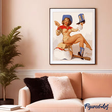 Charger l'image dans la galerie, Pin-up Vintage et Bottes Bleues
