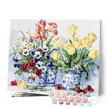 Charger l'image dans la galerie, peinture par numéros | Bouquets de fleurs et jolis vases | fleurs nouveautés complexe | FiguredArt