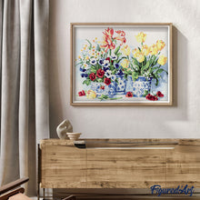 Charger l'image dans la galerie, peinture par numéros | Bouquets de fleurs et jolis vases | fleurs nouveautés complexe | FiguredArt