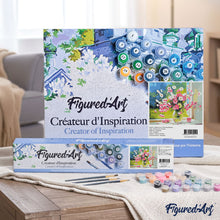Charger l'image dans la galerie, peinture par numéros | Vase de fleurs roses et blanches | fleurs nouveautés intermédiaire | FiguredArt