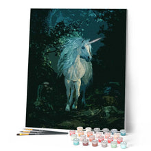 Charger l'image dans la galerie, peinture par numéros | Licorne blanche | animaux, complexe, licornes, paysages | FiguredArt