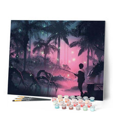 Charger l'image dans la galerie, peinture par numéros | Pêche de Nuit | complexe, paysages | FiguredArt