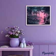 Charger l'image dans la galerie, peinture par numéros | Pêche de Nuit | complexe, paysages | FiguredArt