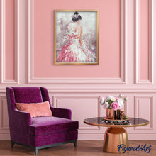 Charger l'image dans la galerie, peinture par numéros | Jolie femme de dos | romantique danse femmes nouveautés complexe | FiguredArt