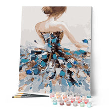 Charger l'image dans la galerie, peinture par numéros | Danseuse Classique de dos | romantique danse femmes nouveautés complexe | FiguredArt